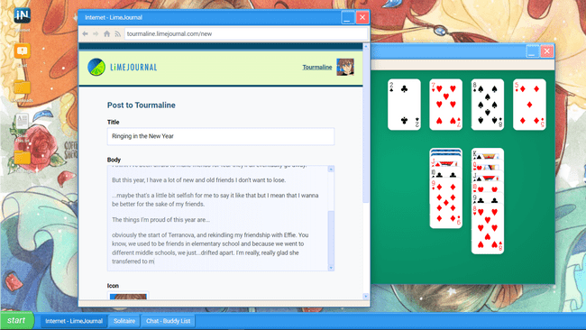 blog and solitaire
